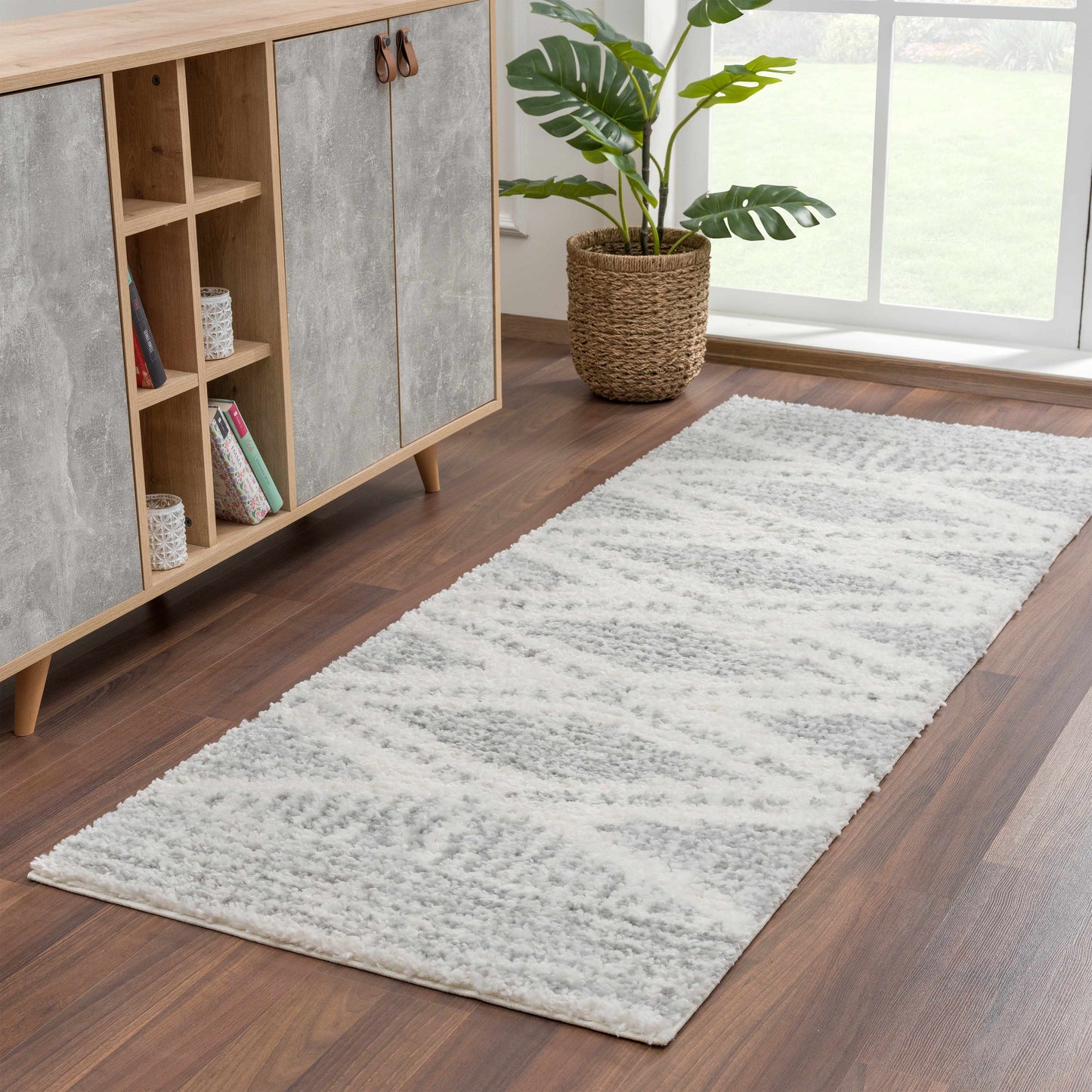 Gray Plush Area Rug - Cozy Home Decor Accent