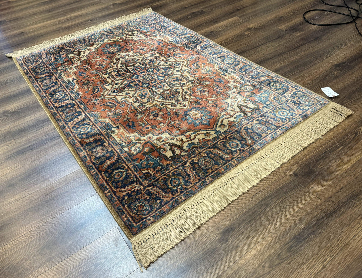 Karastan Rug 4x6 Vintage Serapi Wool Pile Antique Carpet 700 Series