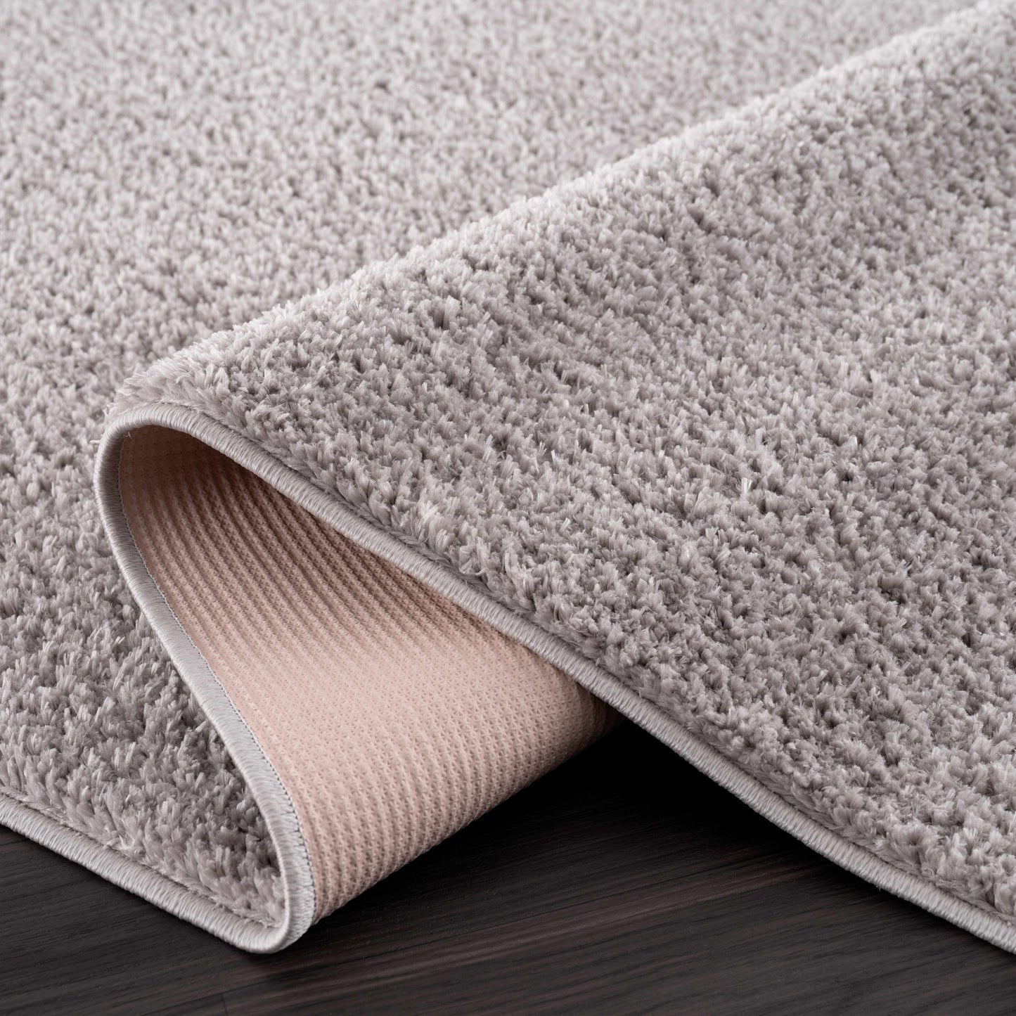 Gray Shag Rug - Washable Judy Collection for Cozy Home Decor
