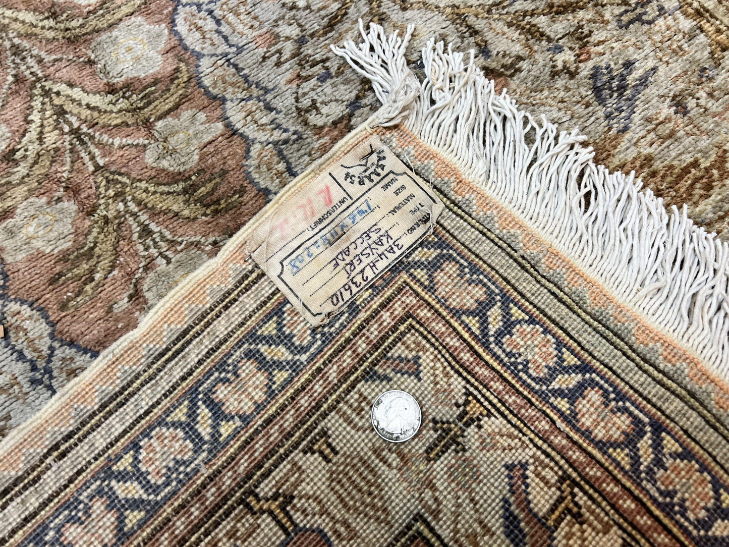 Turkish Kayseri Silk Rug 4x6 Tree of Life Handmade Hand Knotted Vintage