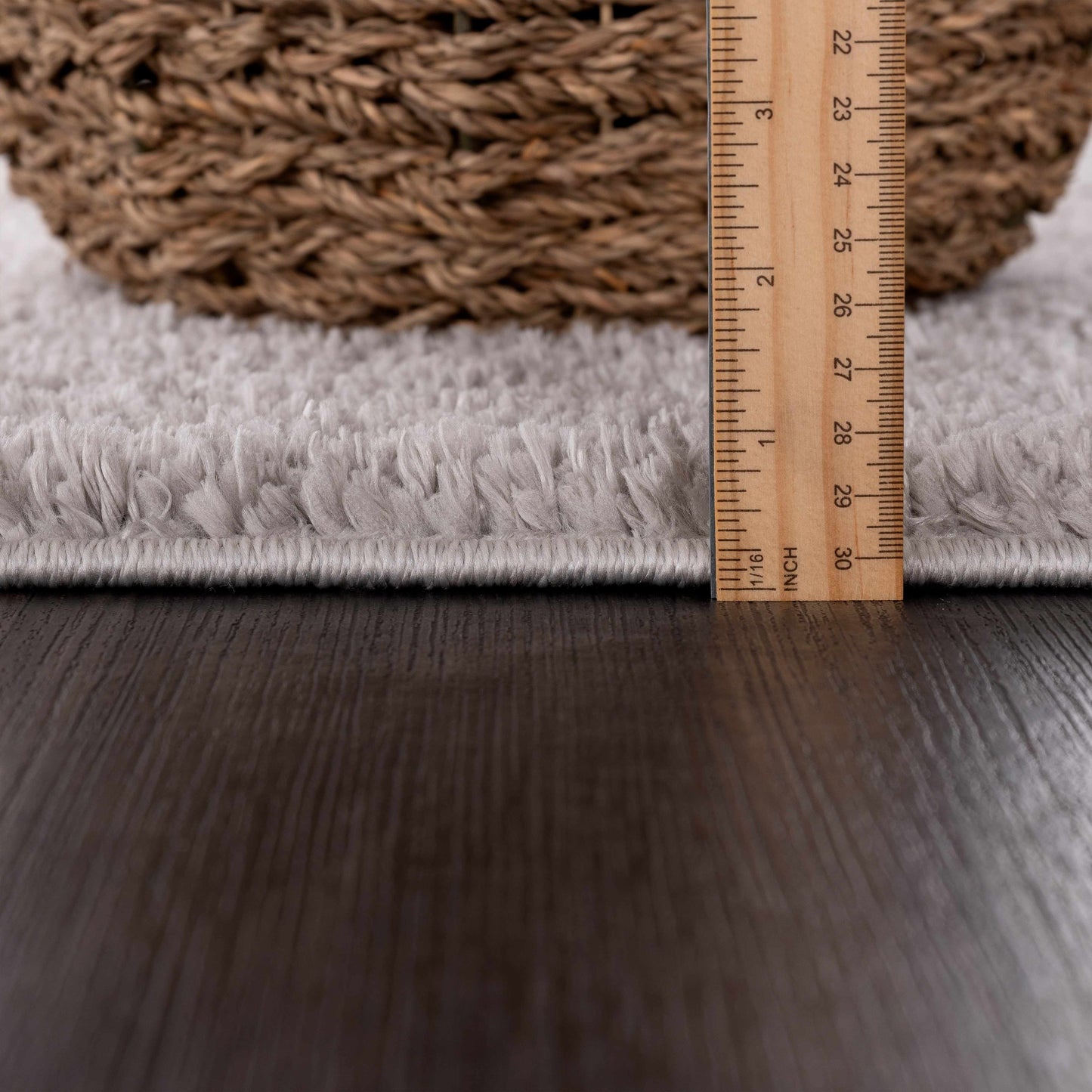 Gray Shag Rug - Washable Judy Collection for Cozy Home Decor