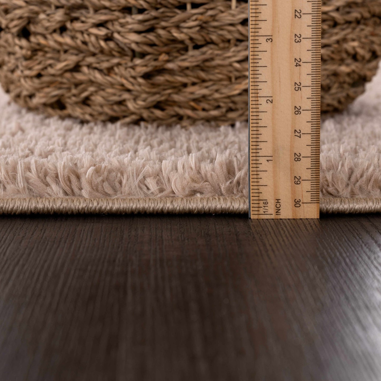 Judy Brown Washable Area Rug - Stylish Durable Easy to Clean