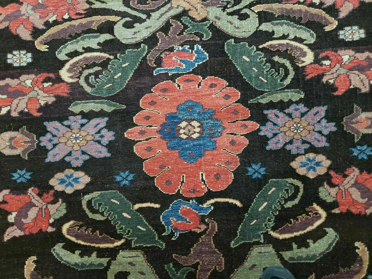 4' 5" X 16' 1" Antique Karabagh Caucasian Rug Handmade Wool Carpet Organic Dye