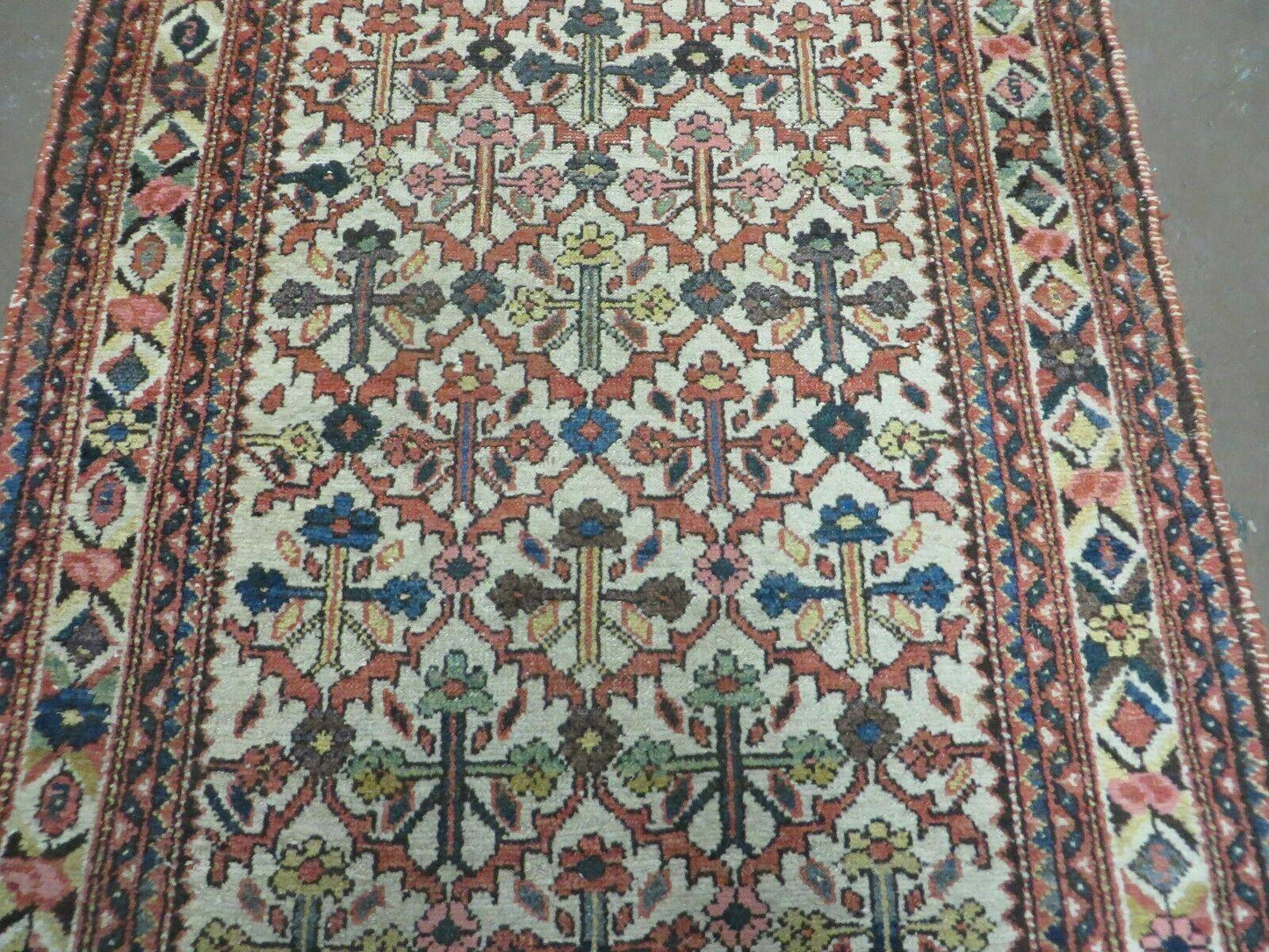 Antique Caucasian Shirvan Wool Runner Rug 3 Ft 3 In By 9 Ft 9 In Handwoven