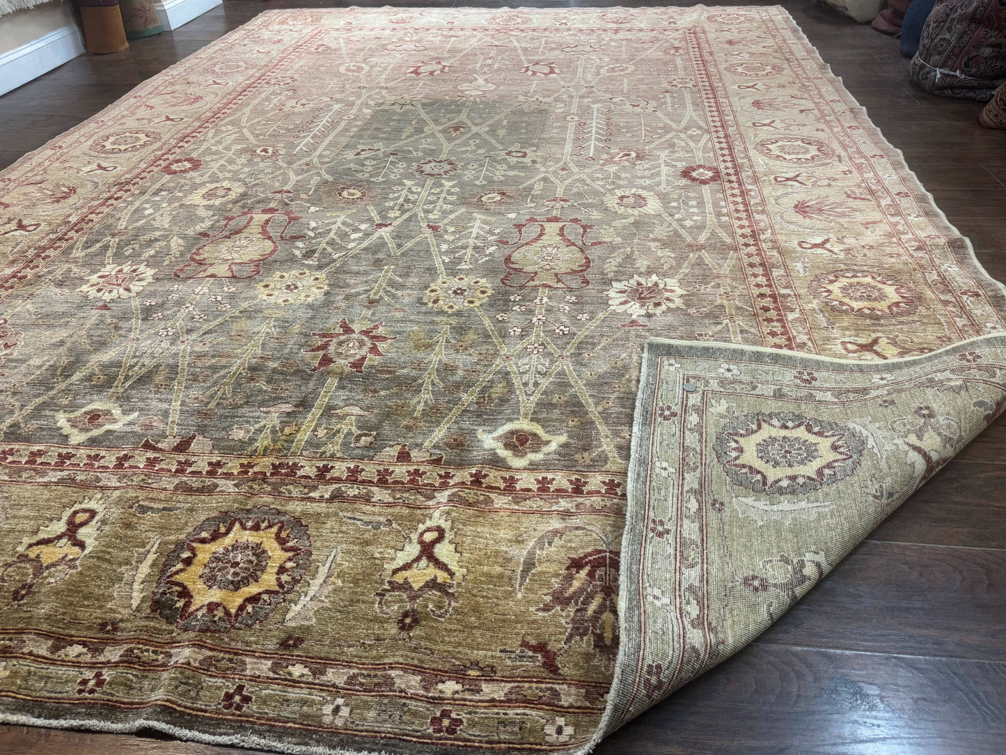 Pakistani Rug 10x14, Large Peshawar Chobi Carpet