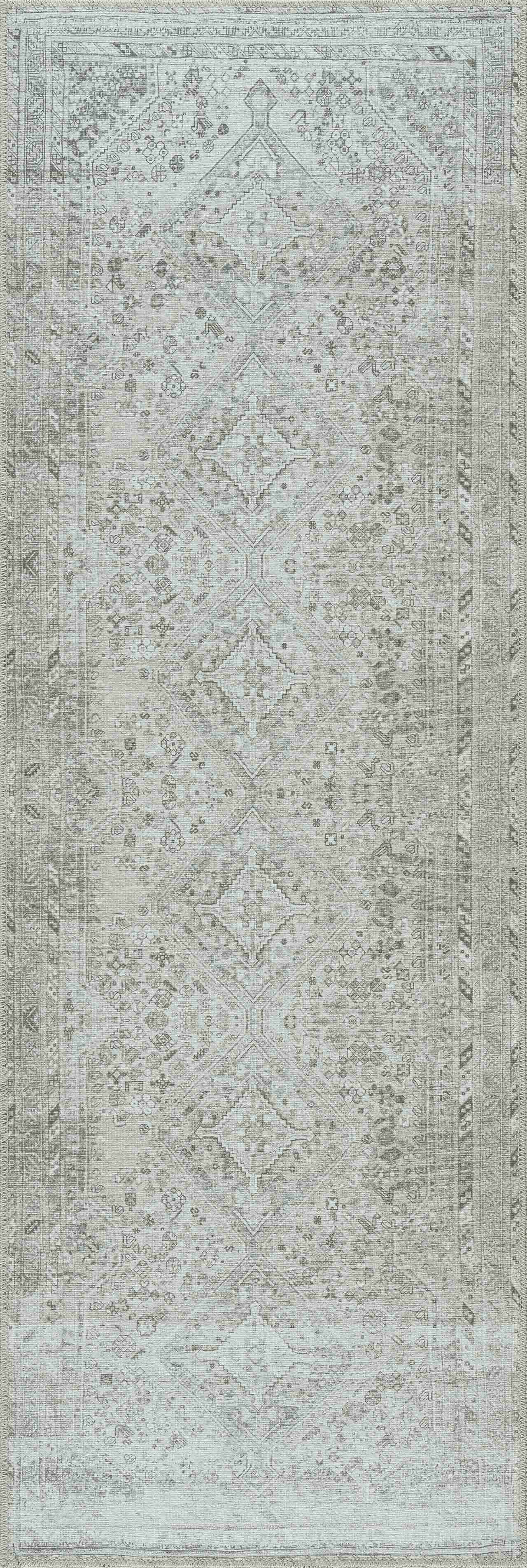 Sage Washable Flat Pile Rug - Cozy Home Decor Accent