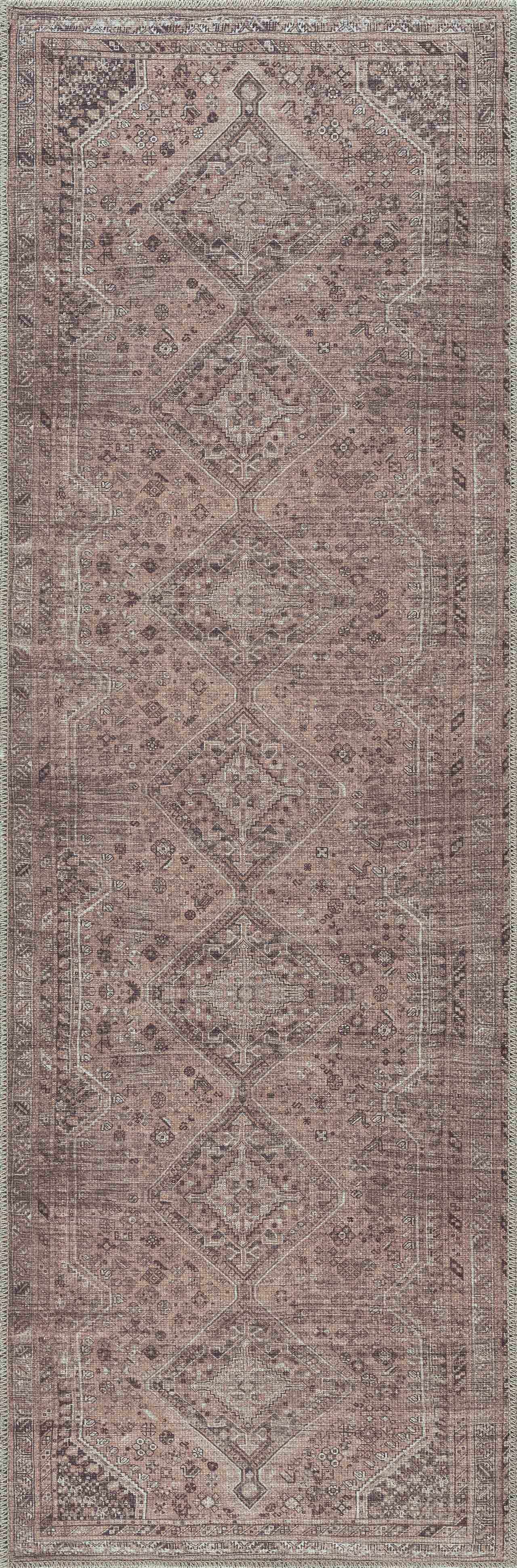 Washable Flat Pile Rug - Durable Barny Brown Home Décor