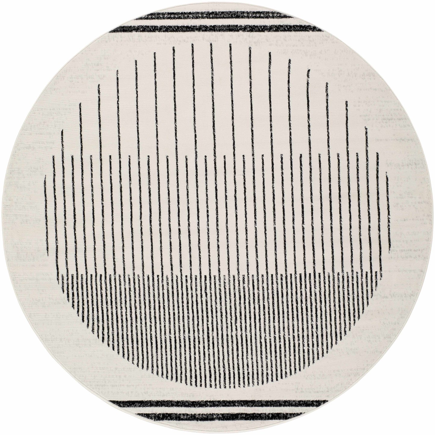 Angus Black White Geometric Area Rug - Modern Home Décor