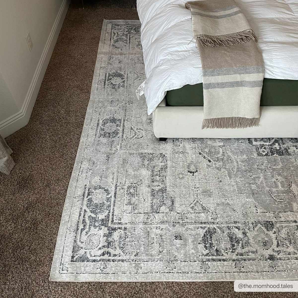 Washable Flat Pile Rug - Stylish Durable Home Decor in Akram Antrasit