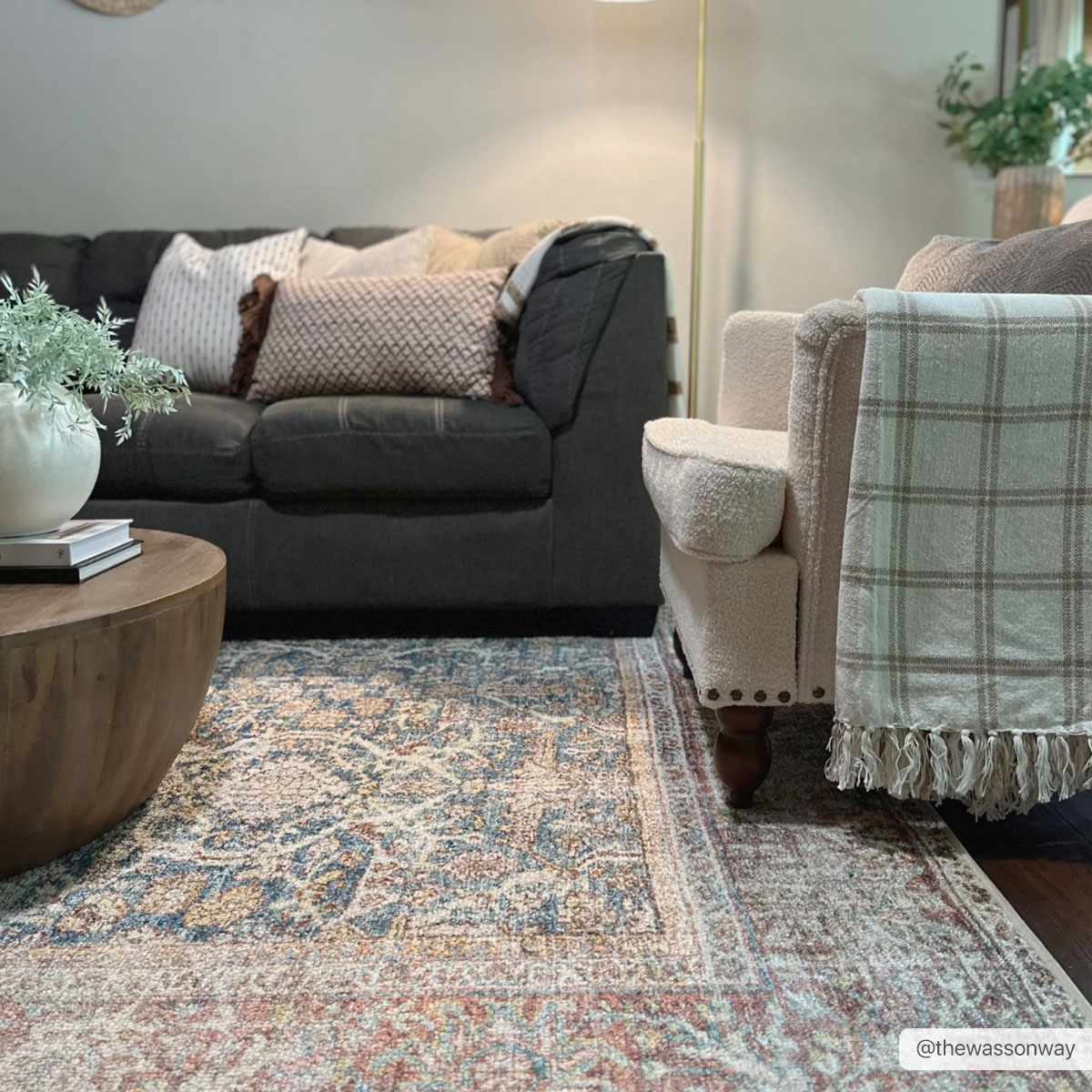Non-Slip Washable Area Rug - Durable Stylish Home Decor