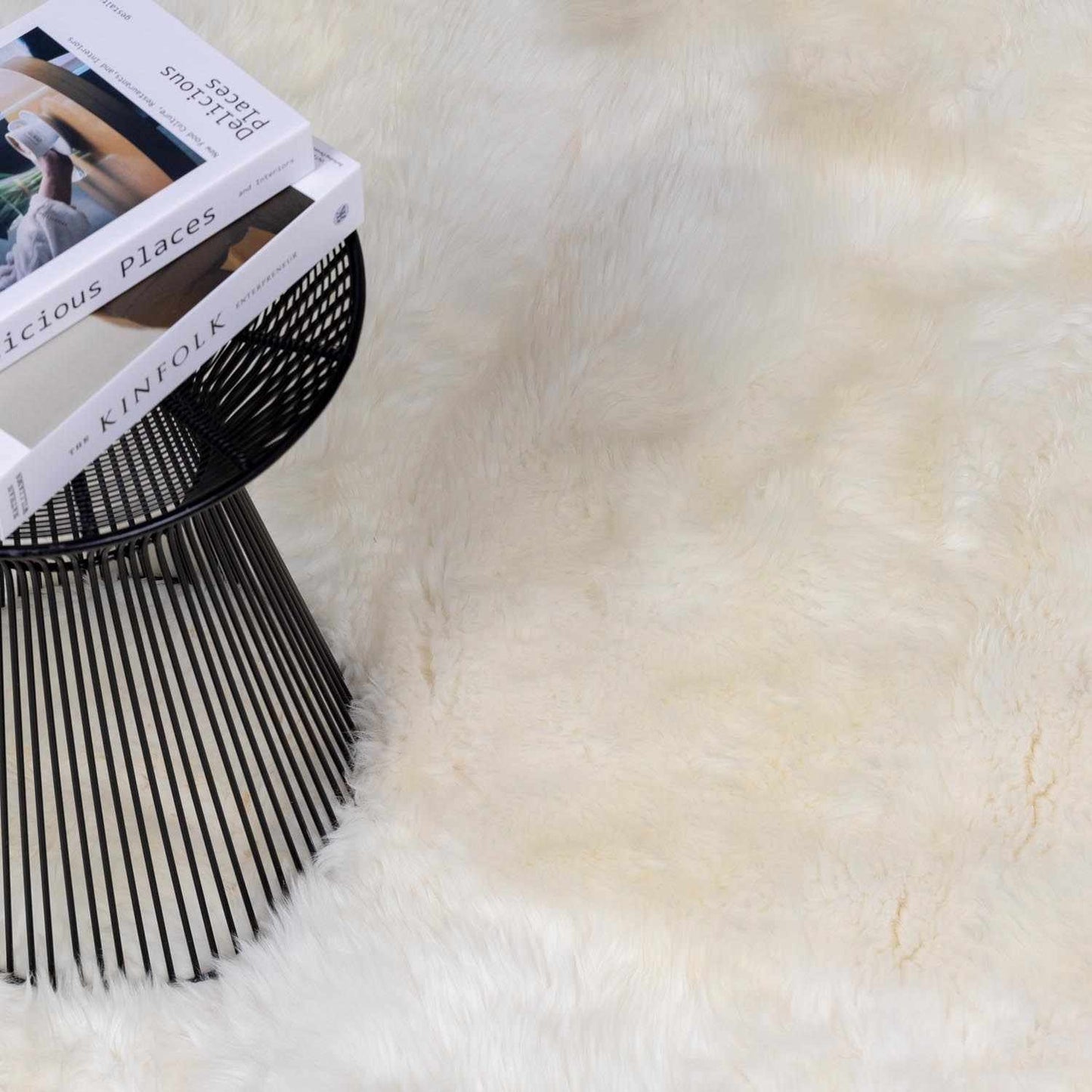 Soft White Sheepskin Rug - Premium Cozy Home Décor