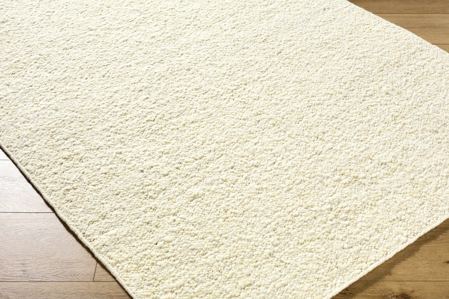 Off-White Wool Area Rug - Elegant Soft Versatile Home Decor