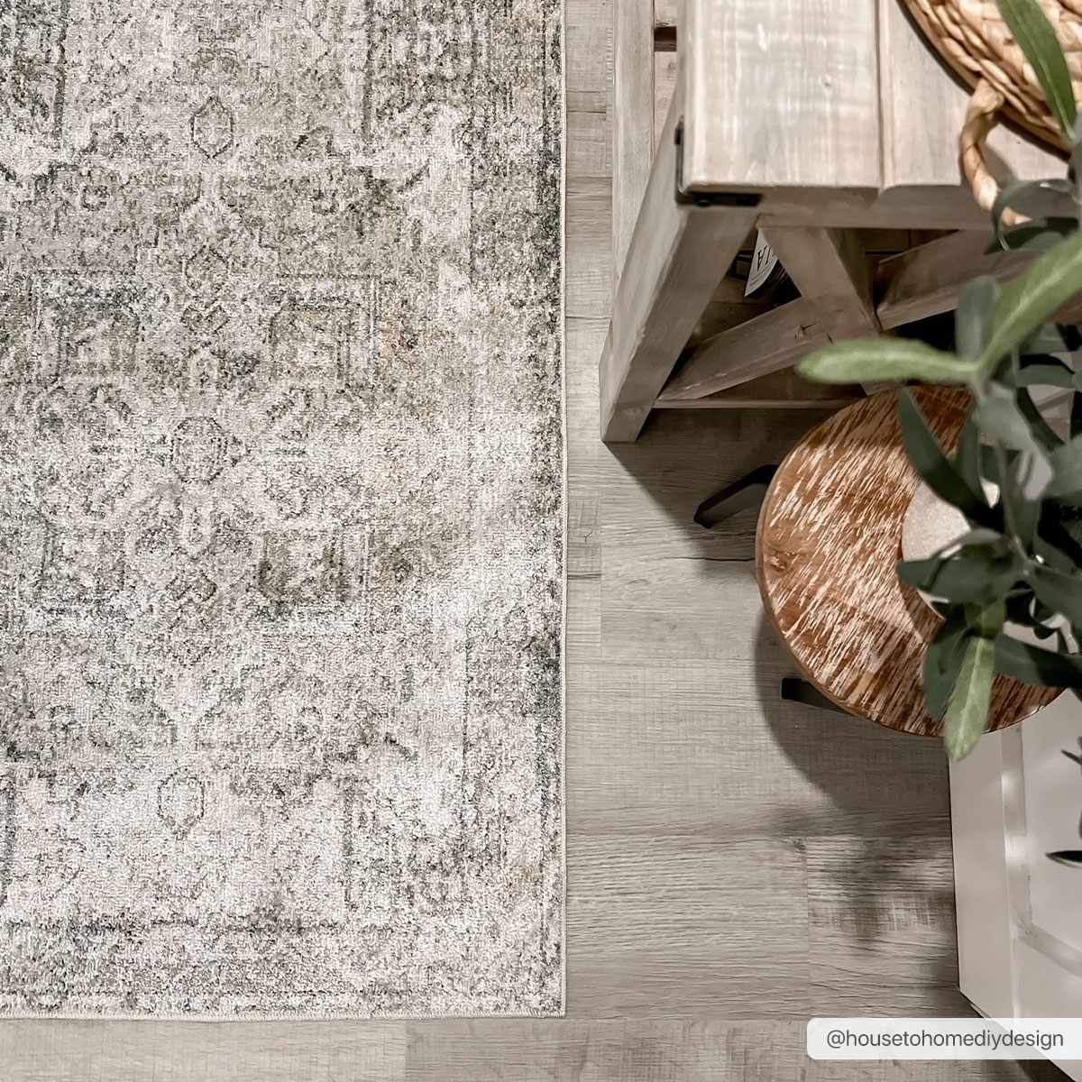 Hera Olive Washable Flat Pile Rug - Stylish Easy to Clean