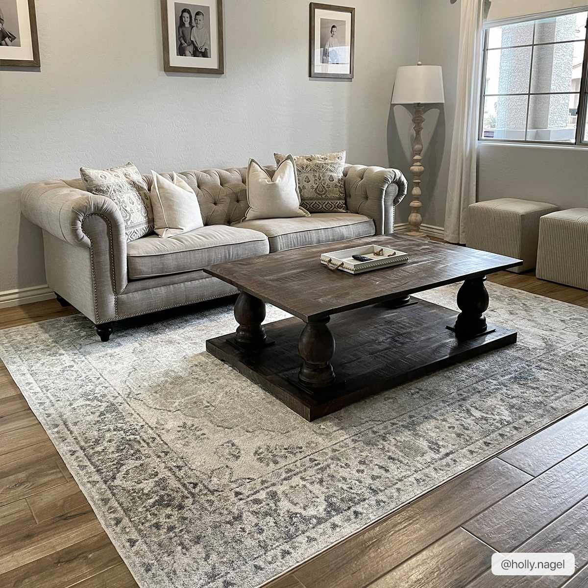 Washable Blue Flat Pile Rug - Stylish Durable Home Decor