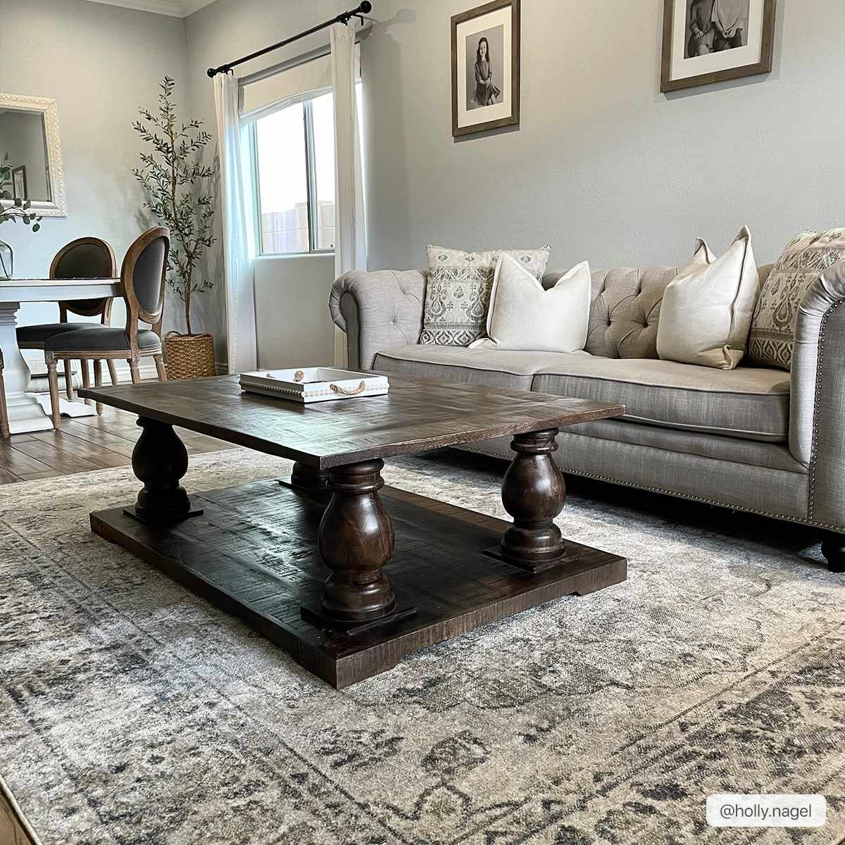 Washable Blue Flat Pile Rug - Stylish Durable Home Decor