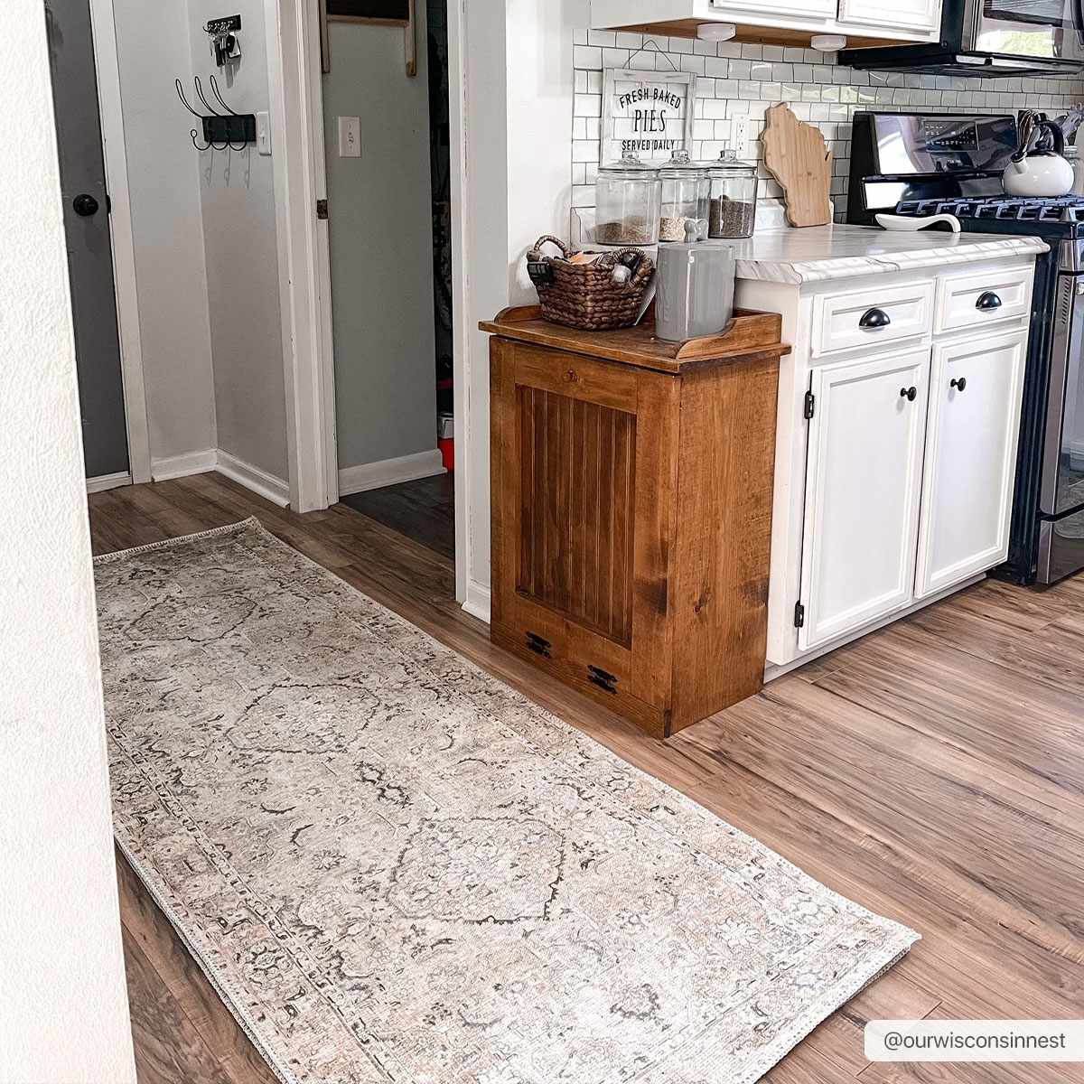 Vintage Washable Flat Pile Rug - Stylish Durable Standon Collection