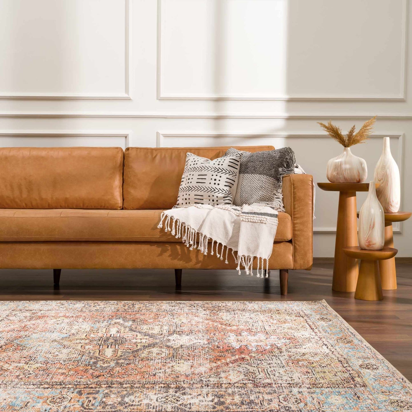 Non-Slip Washable Area Rug - Stylish Durable Home Decor