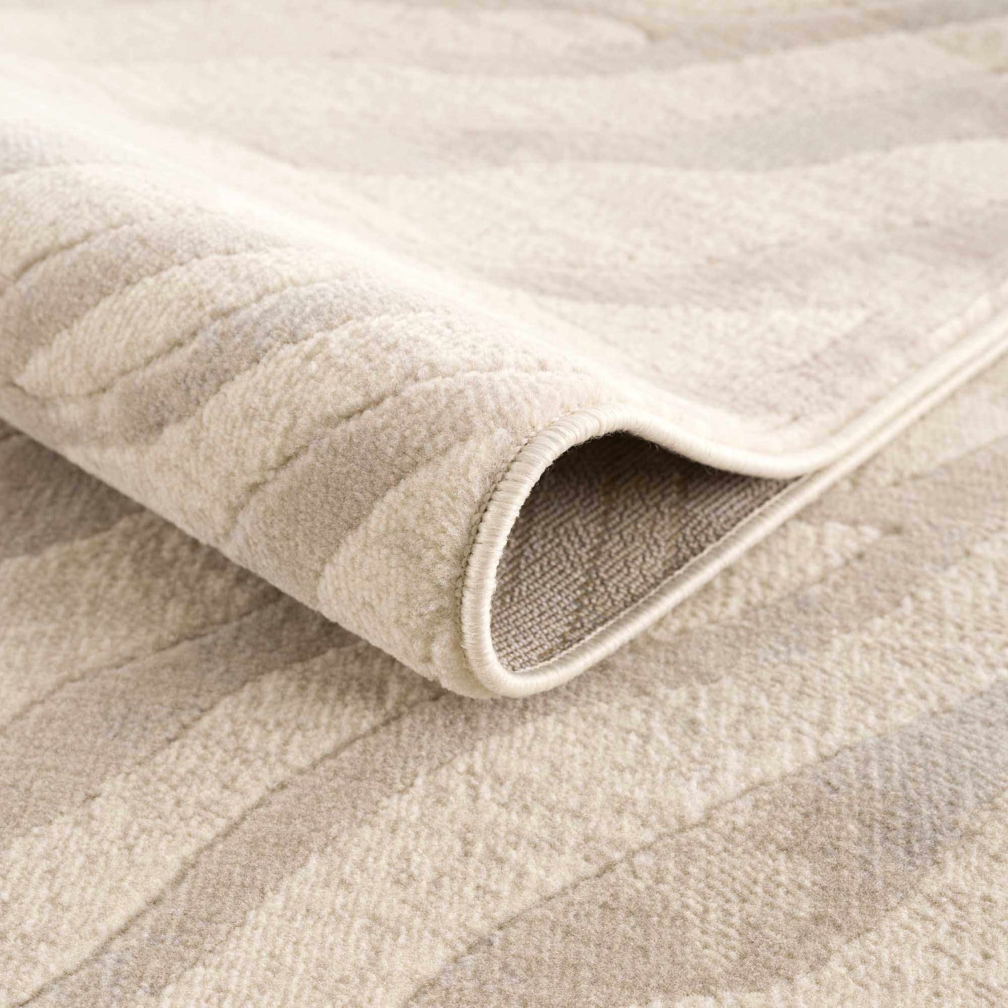 Beige Zebra Print Area Rug - Stylish Modern Manteca Design