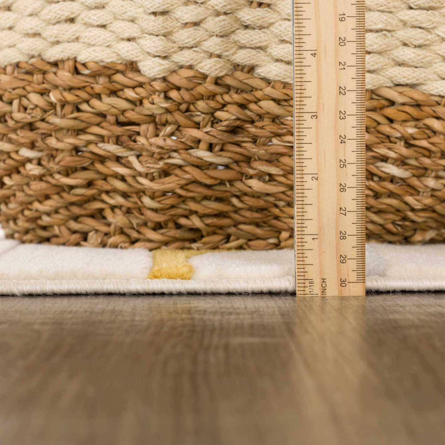 Southfields Mustard Area Rug - Stylish Soft Modern Home Decor