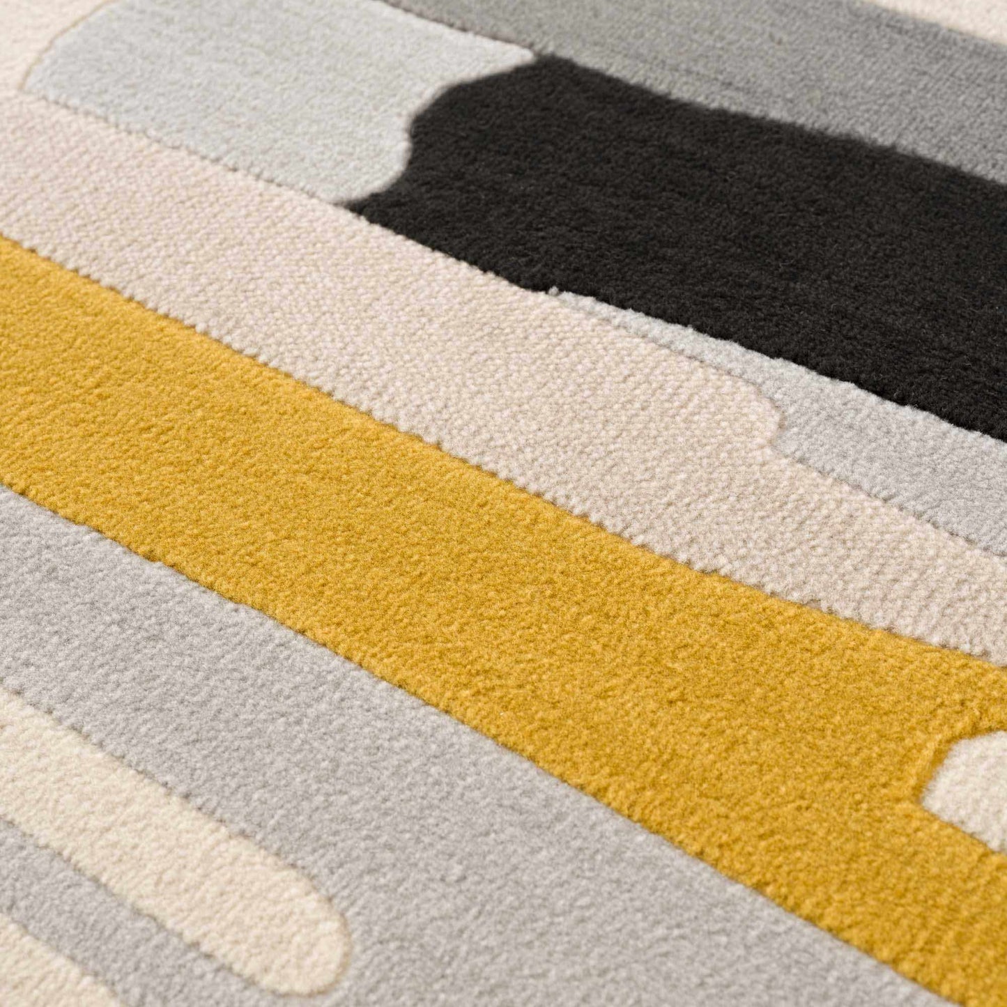 Southfields Mustard Area Rug - Stylish Soft Modern Home Decor