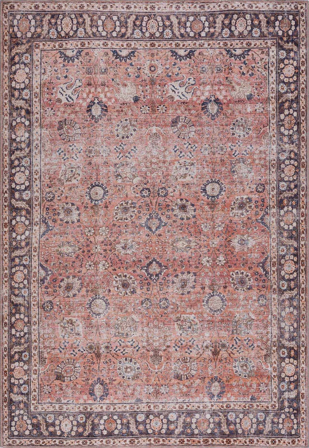 Red Washable Area Rug - Stylish Home Decor Rug