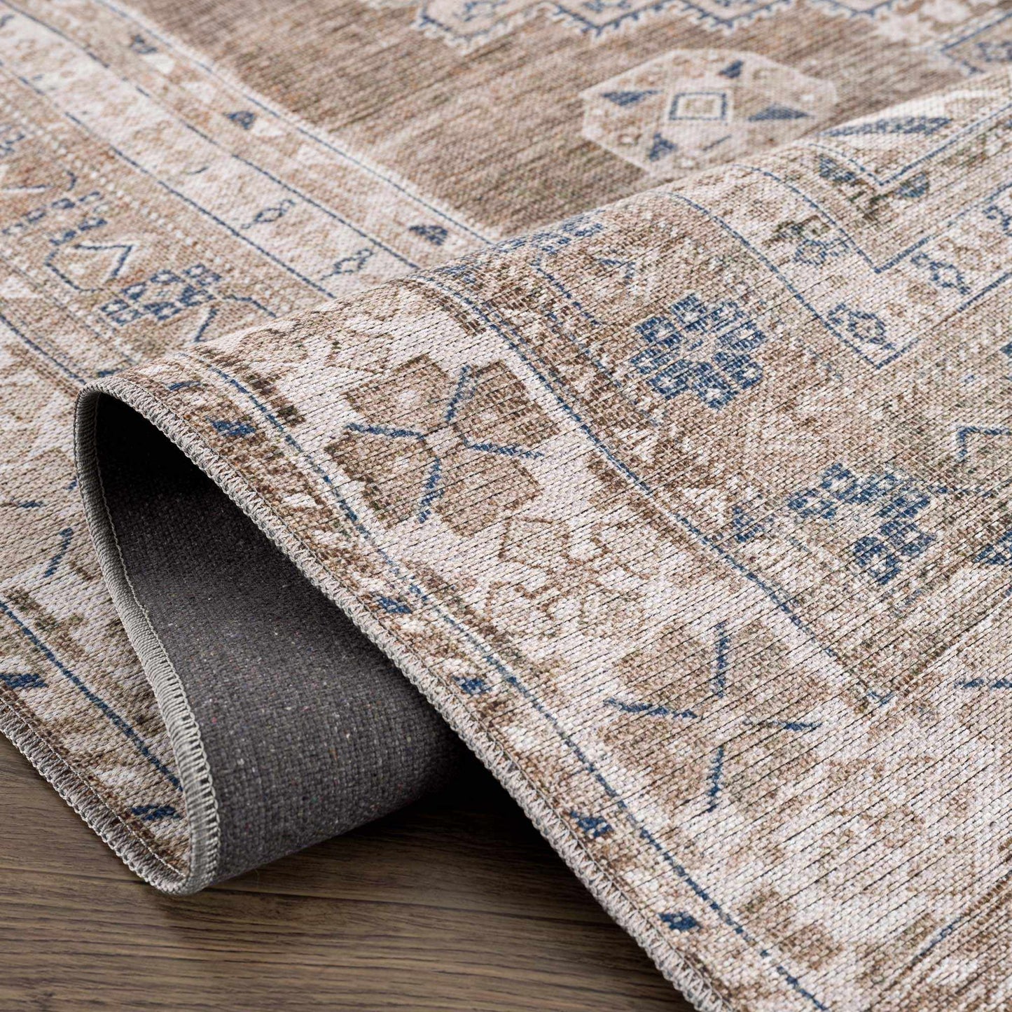 Washable Flat Pile Rug - Soft Durable Easy to Clean