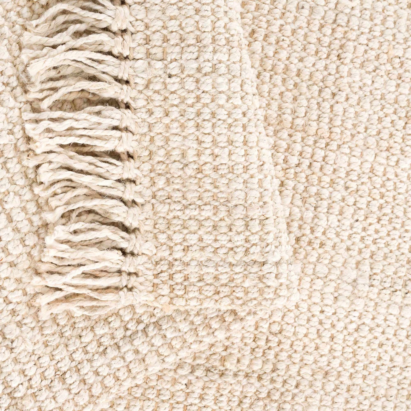 Bleached Jute Area Rug - Eco-Friendly Stylish Home Decor