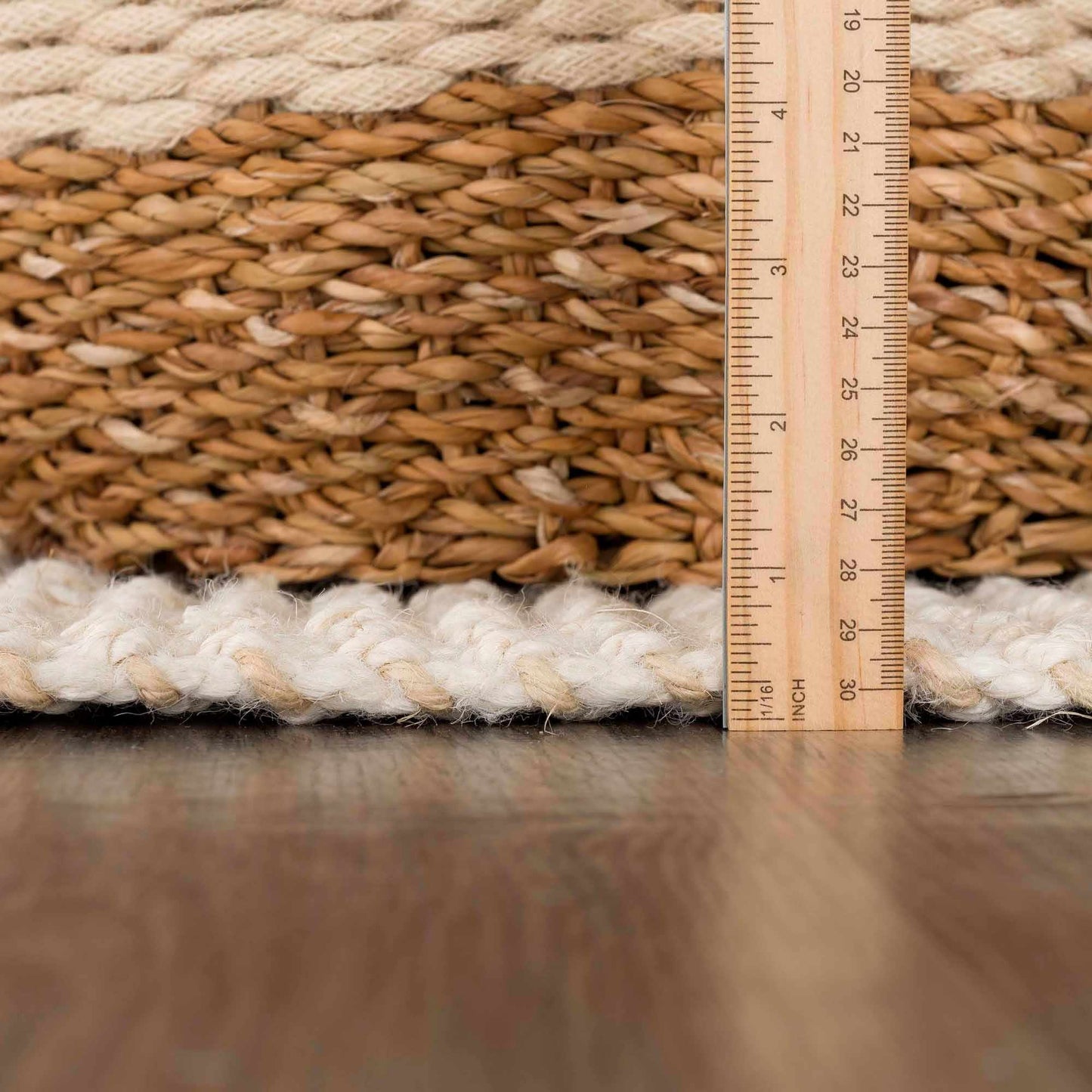Bleached Jute Area Rug - Eco-Friendly Stylish Home Decor
