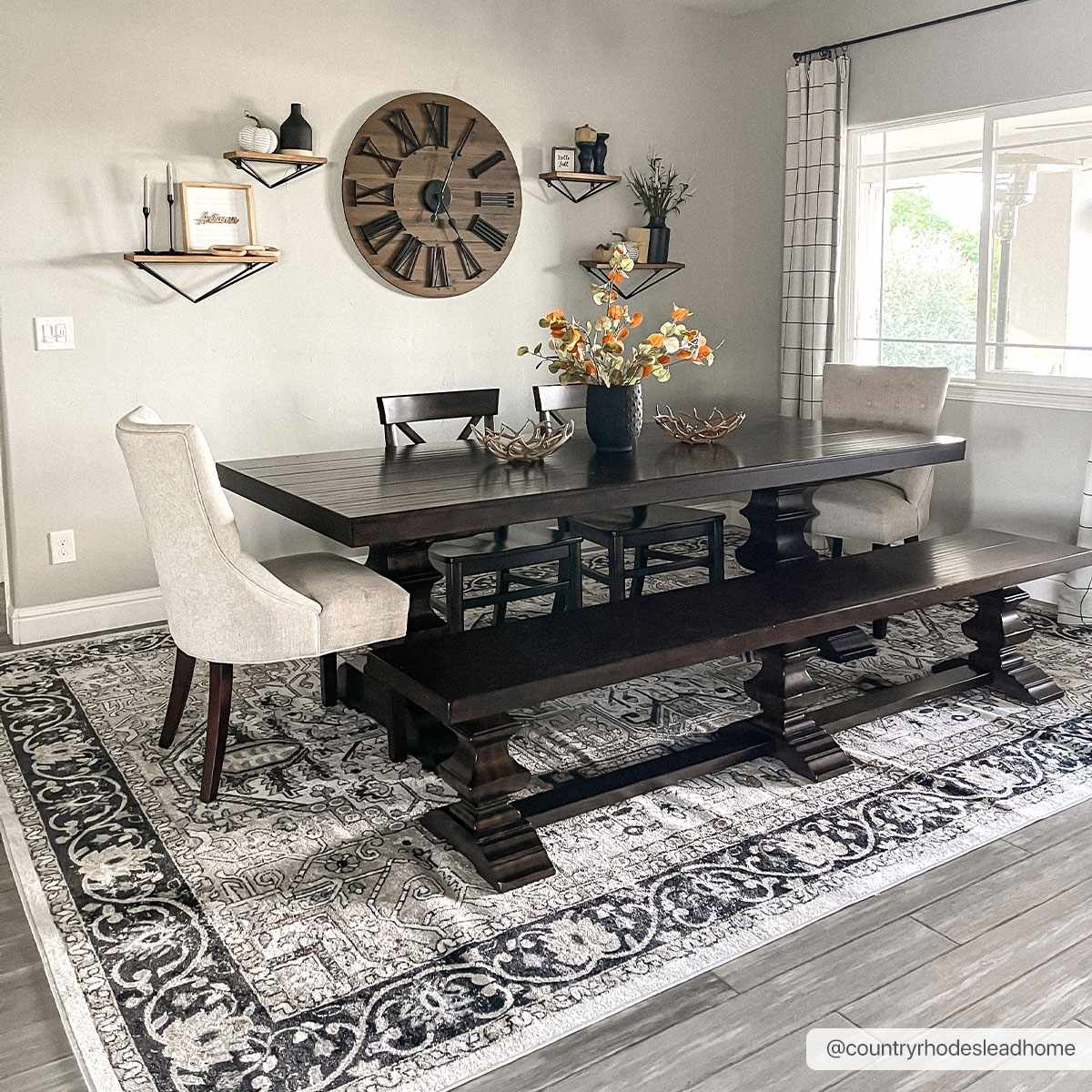 Washable Area Rug - Stylish Durable Easy Clean Rug for Any Room