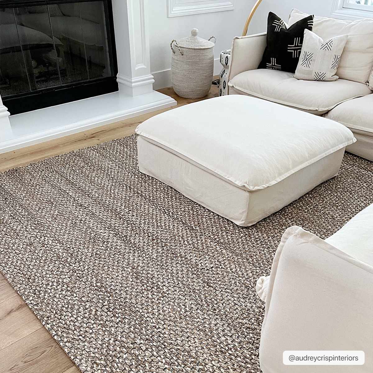 Natural Jute Rug - Eco-Friendly Hand Woven Floor Decor