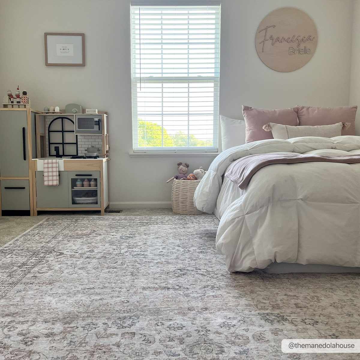 Washable Cream Area Rug - Soft Stylish Home Decor