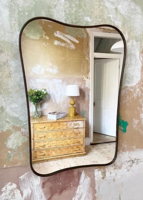 Curved Brass Mirror - Custom Mirror