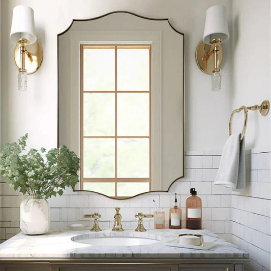 Château Scalloped Mirror- Custom Mirror