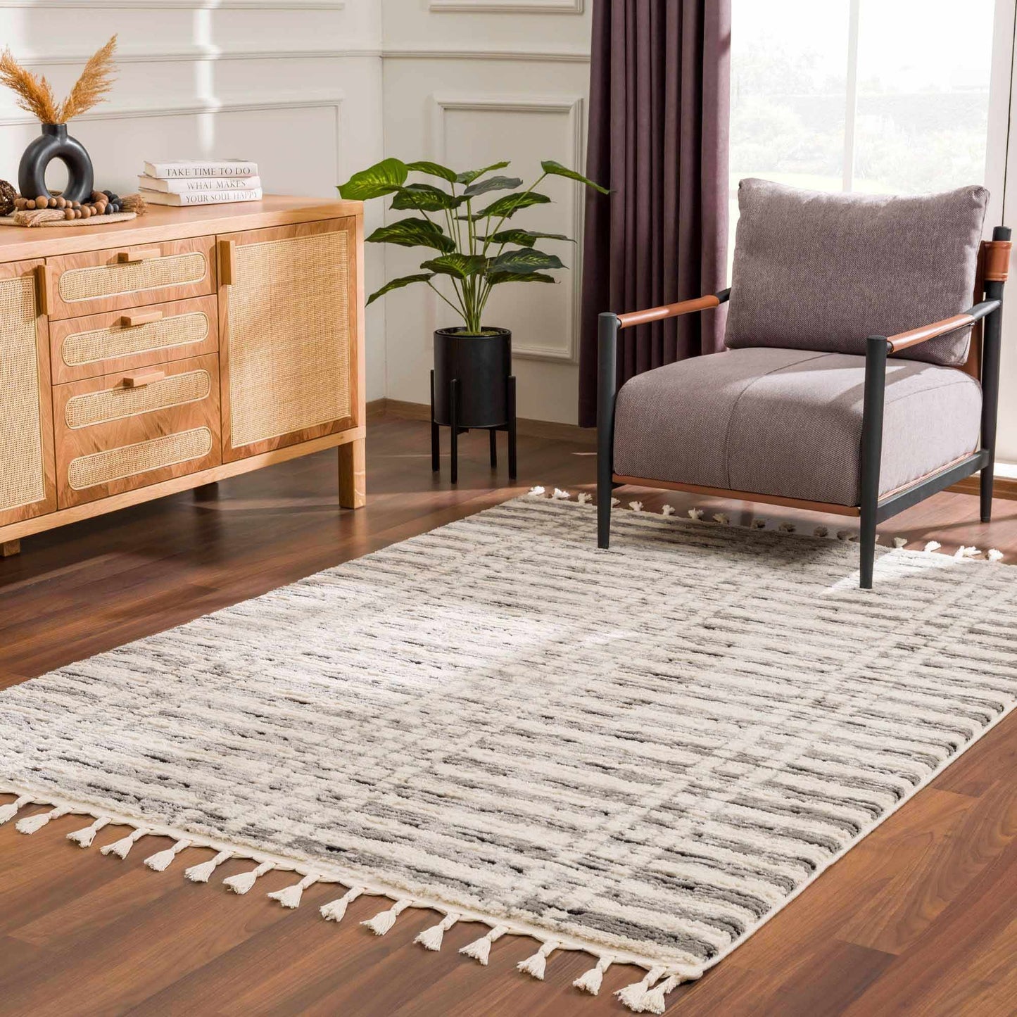 Nava Area Rug - Modern Geometric Living Room or Bedroom Decor