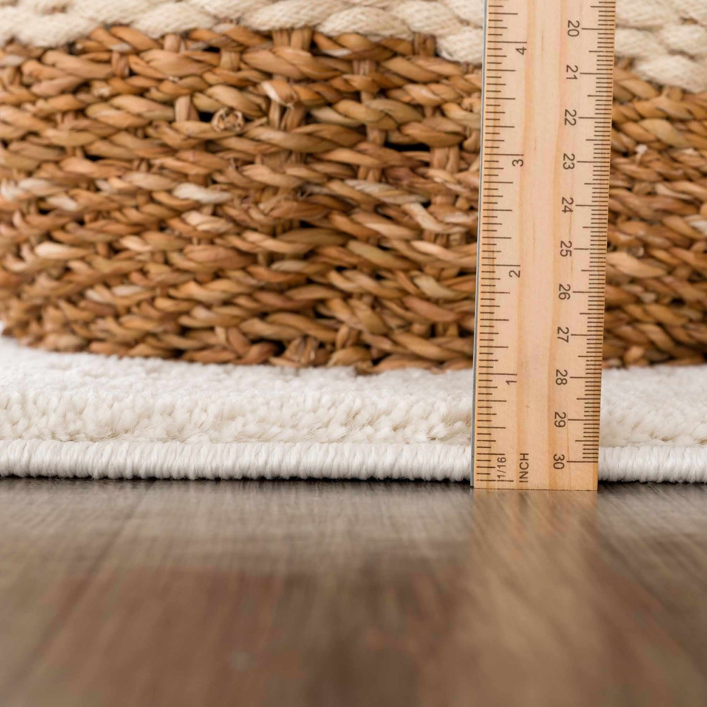 Ivory Carved Area Rug - Elegant Modern Ryuu Design