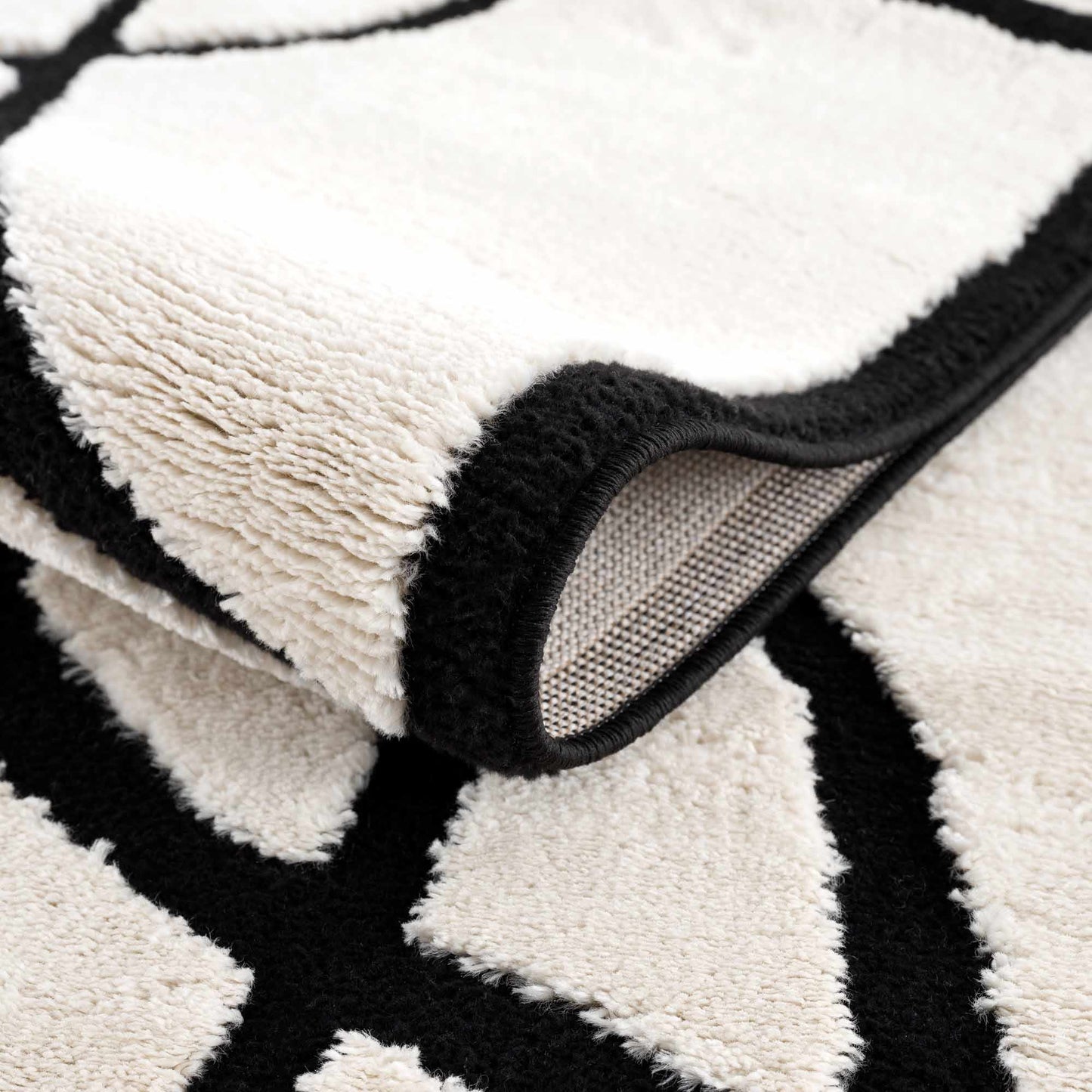 Geometric Area Rug - Azana Black White Modern Home Décor