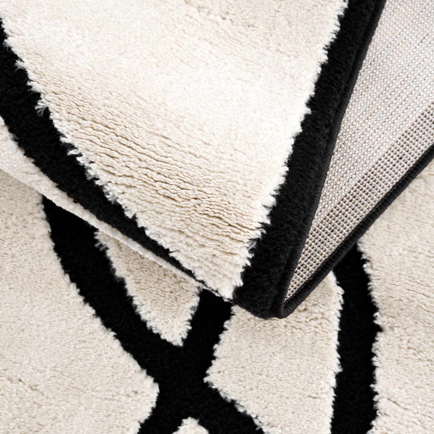 Geometric Area Rug - Azana Black White Modern Home Décor