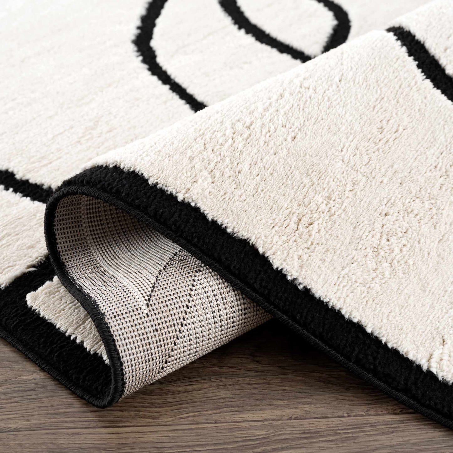 Geometric Area Rug - Azana Black White Modern Home Décor