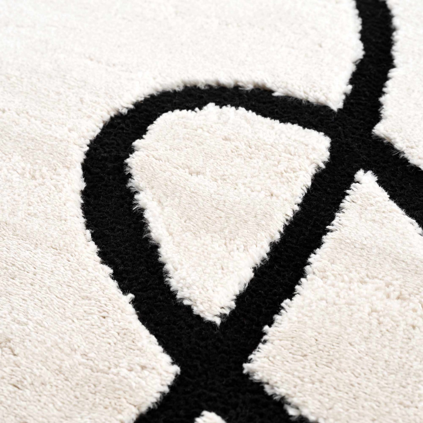 Geometric Area Rug - Azana Black White Modern Home Décor