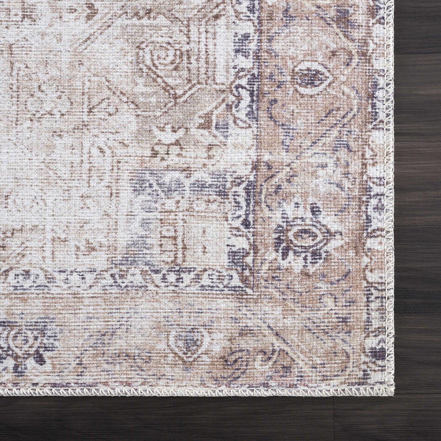 Beige Washable Area Rug - Limited Edition Stylish Home Décor