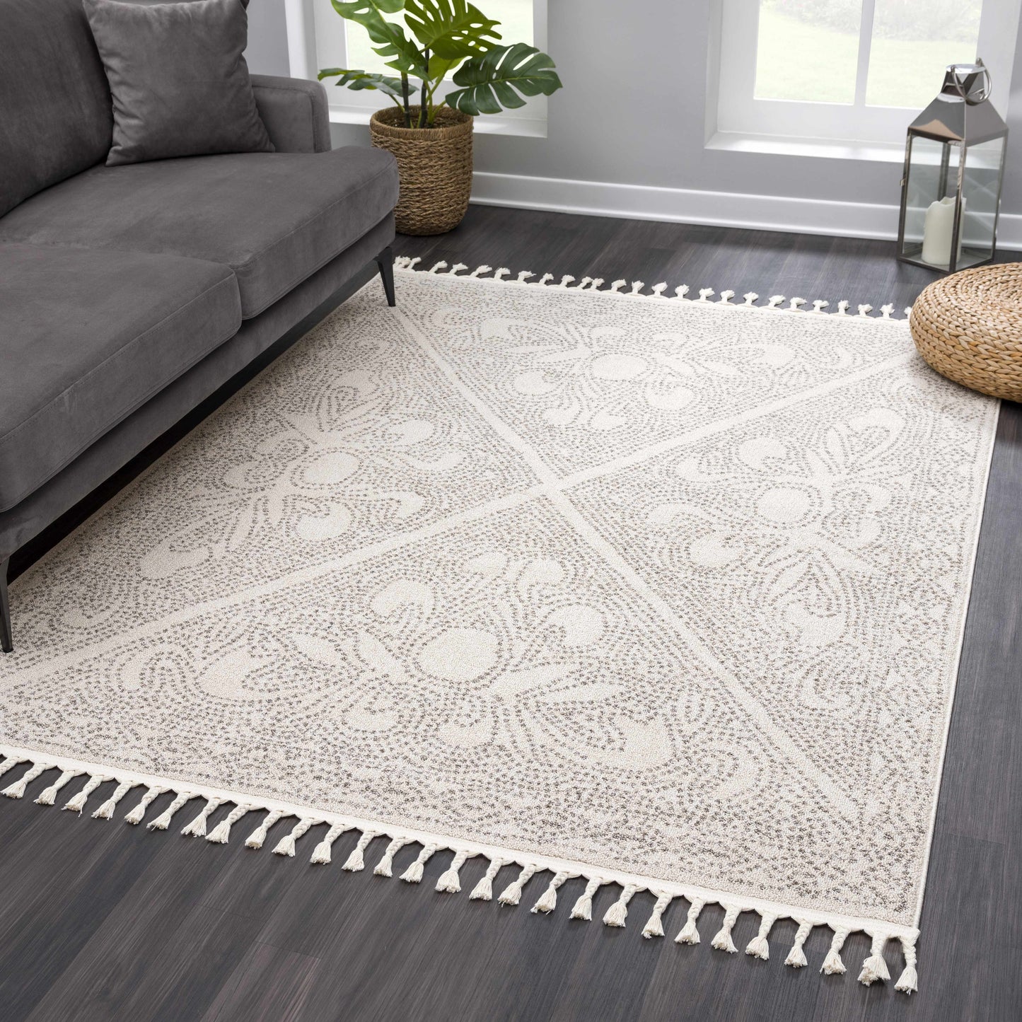 Birdwood Area Rug - Cream Brown Cozy Accent for Any Room