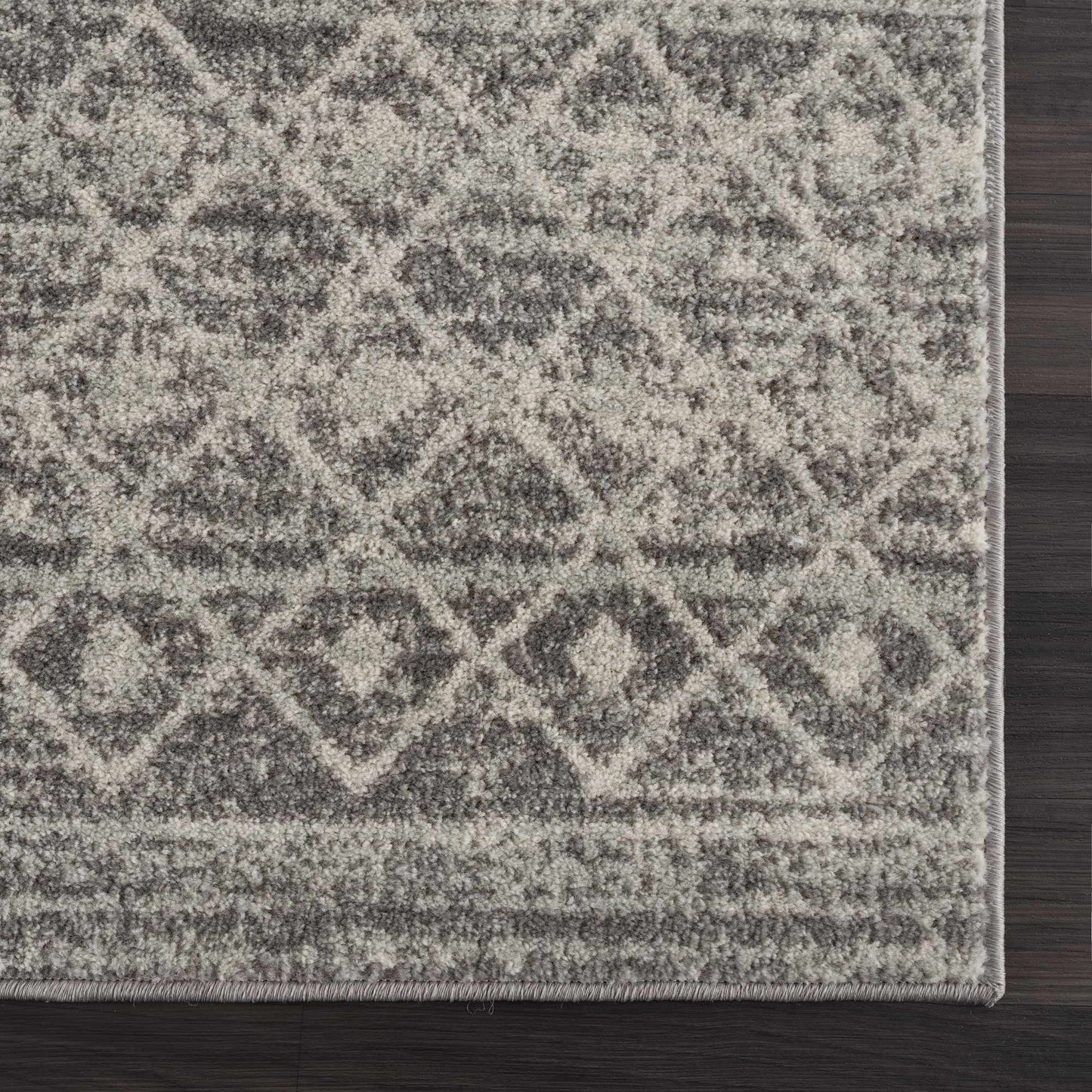 Gray Area Rug - Modern Cozy Living Room Decor