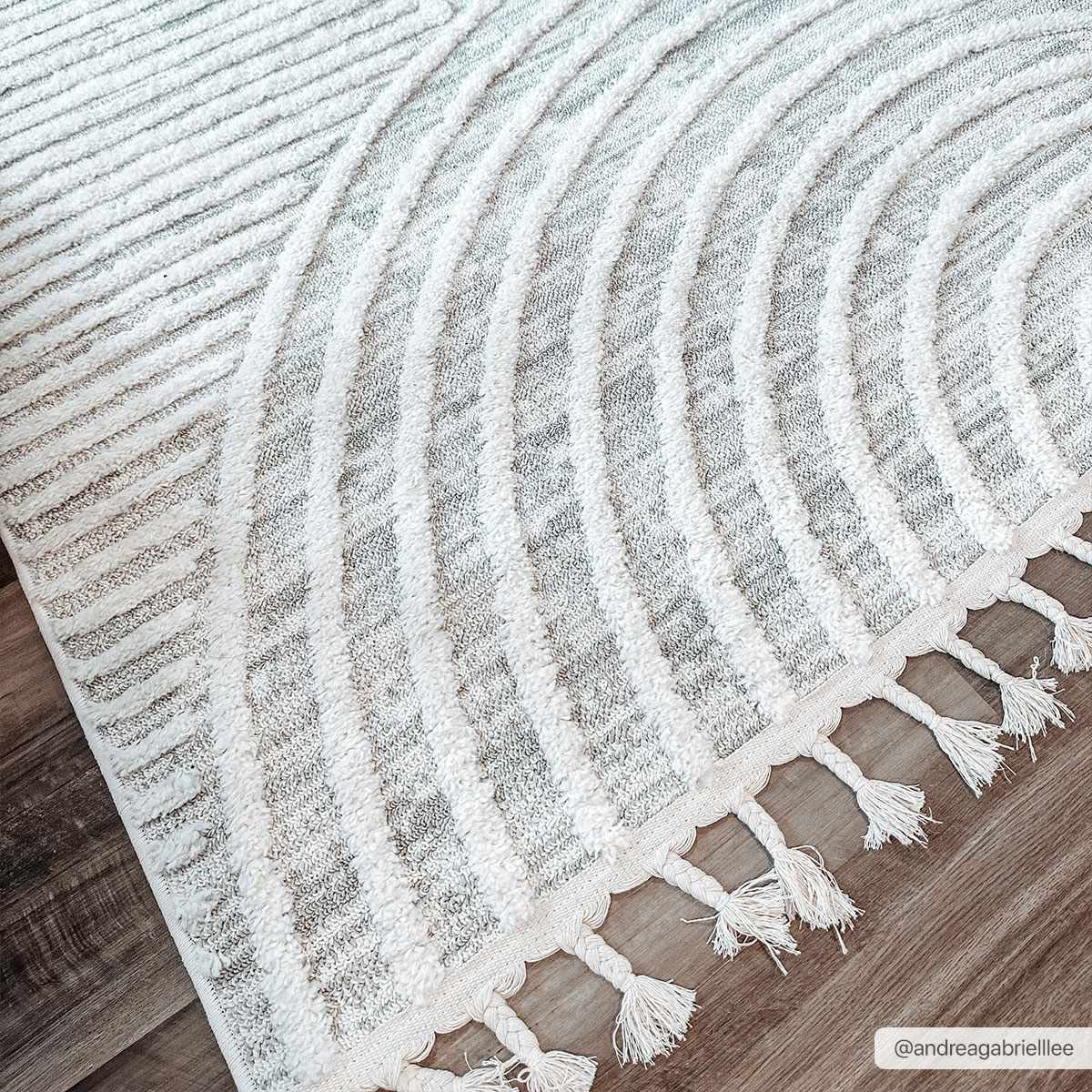 3D Rainbow Tassel Area Rug - Vibrant Home Decor
