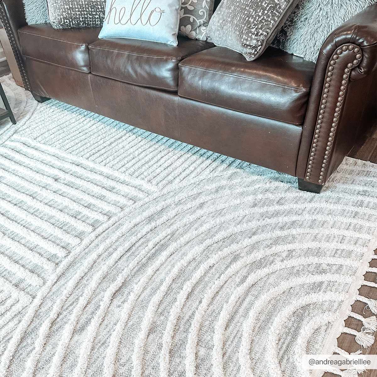 3D Rainbow Tassel Area Rug - Vibrant Home Decor