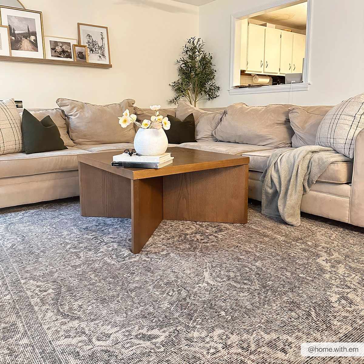 Dusty Blue Washable Rug - Soft Durable Greenpoint Collection