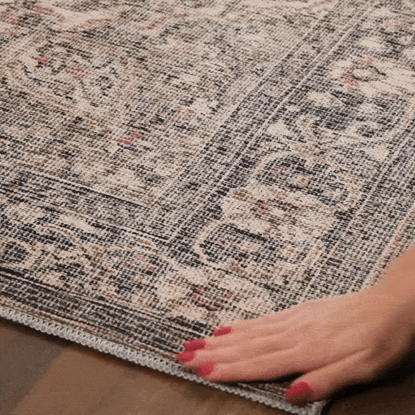 Dusty Blue Washable Rug - Soft Durable Greenpoint Collection