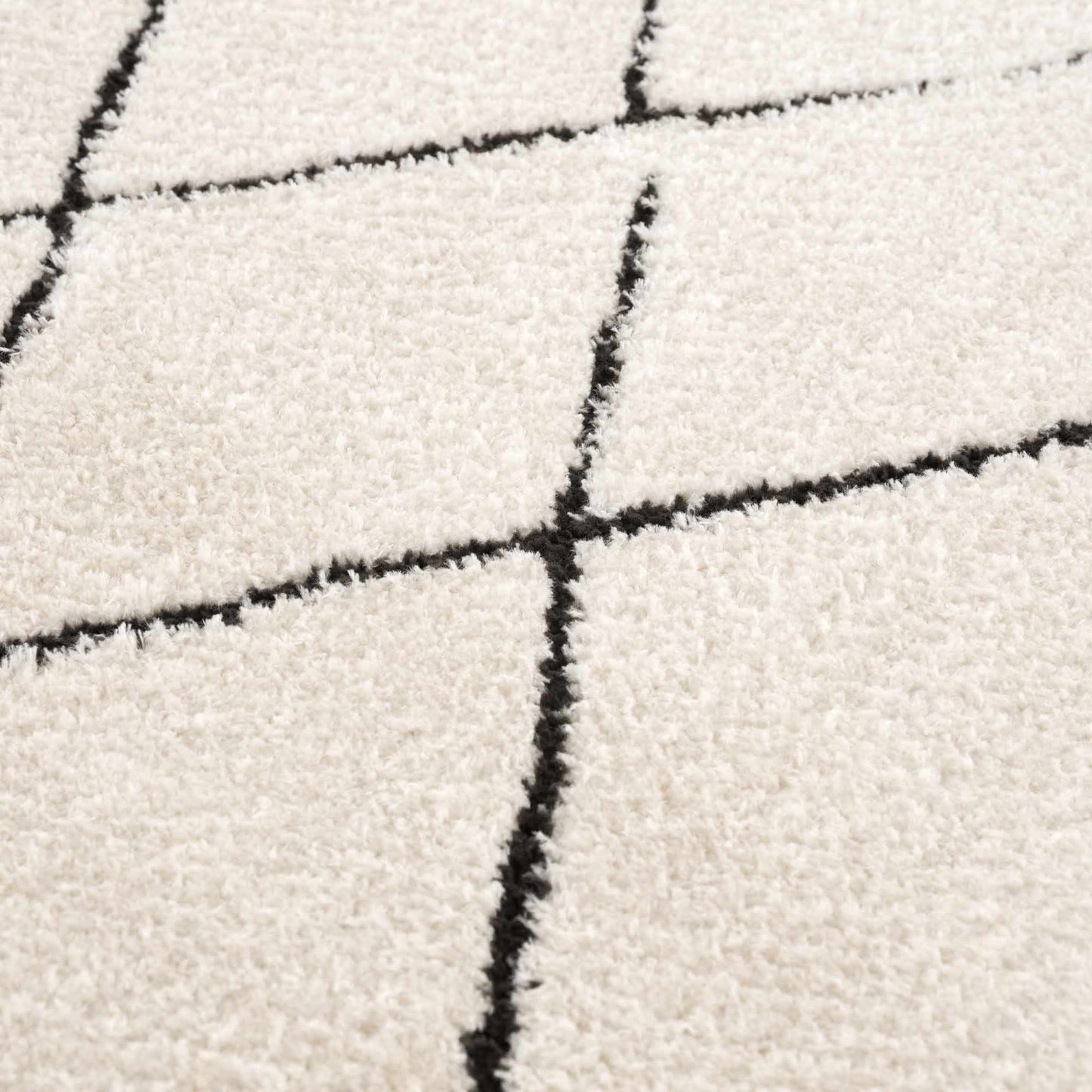 Geometric Area Rug - Black White Modern Home Decor