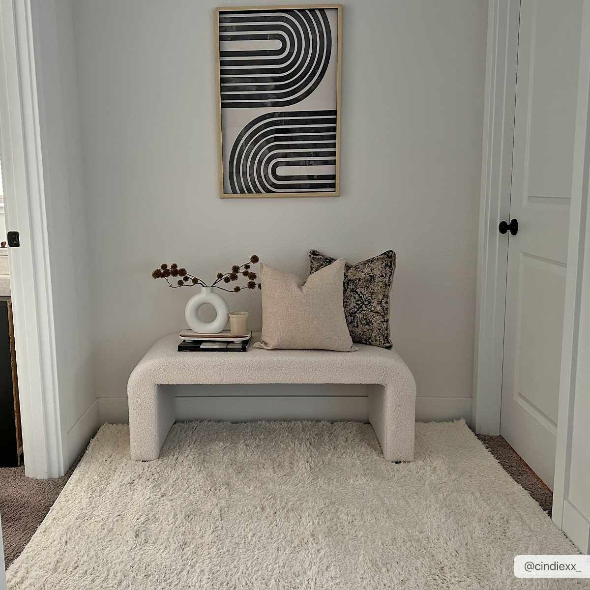 Washable Cream Shag Rug - Cozy Home Decor