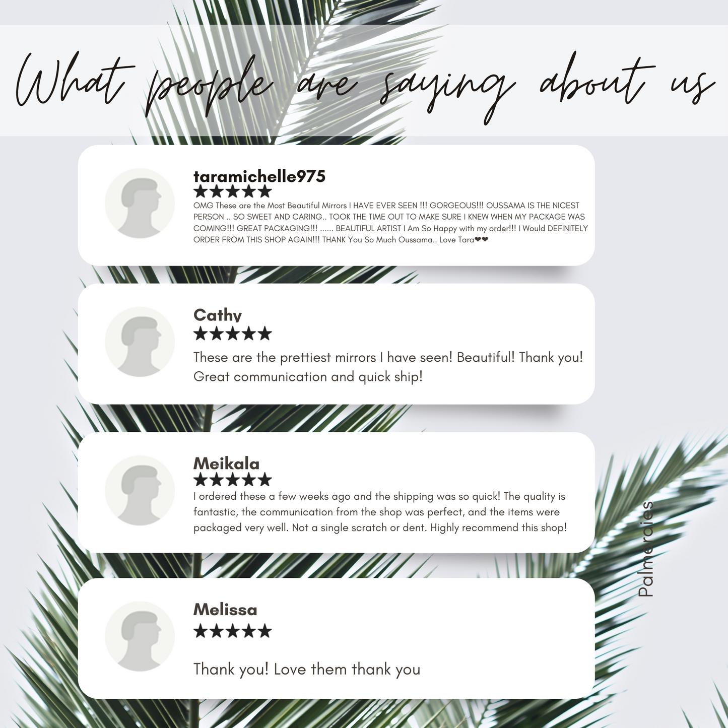 What people are saying about us section