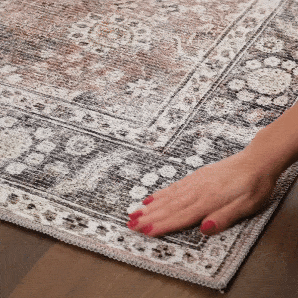 Red Washable Area Rug - Stylish Home Decor Rug